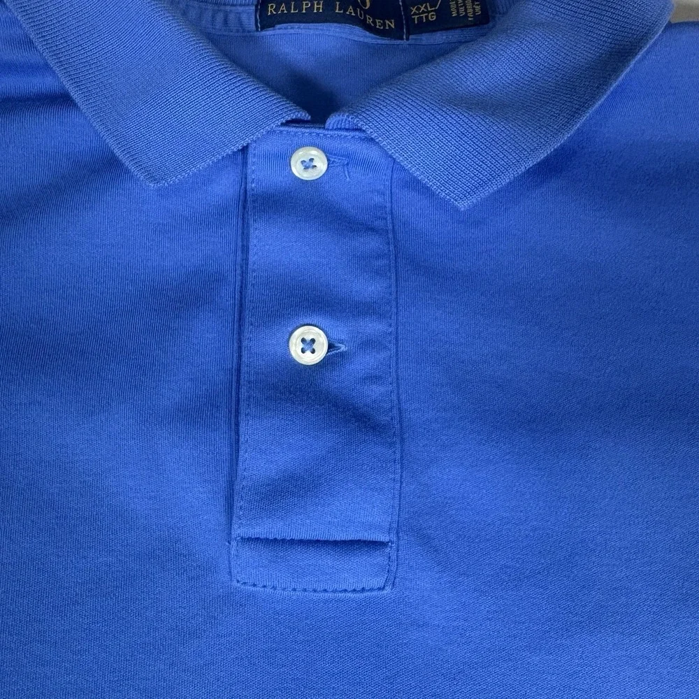 Polo Ralph Lauren Polo Shirt Mens XXL Blue Cotton Short Sleeve‎ Classic Casual